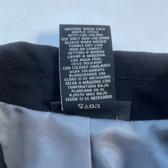 Metaphor Womens Size 6 Suit Jacket Blazer One Button Closure BLACK - Picture 8 of 9